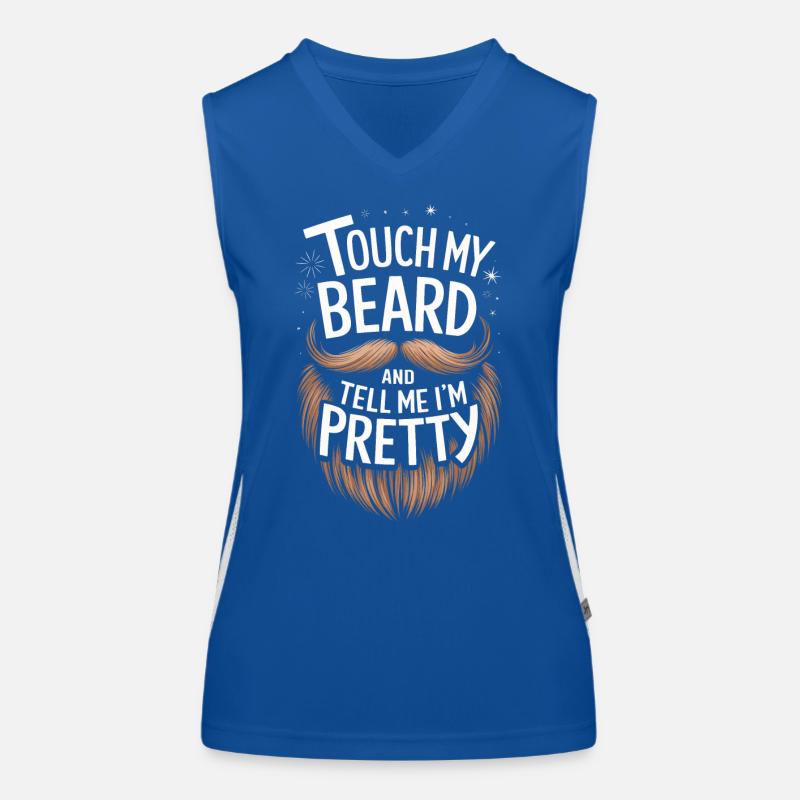 Bart Schnurrbart Bärtige Männer Funktionelles Kontrast-Tank Top für Frauen