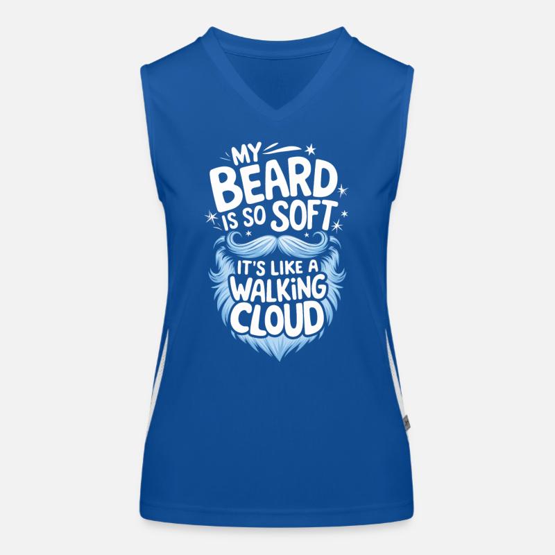 Bart Schnurrbart Bärtige Männer Funktionelles Kontrast-Tank Top für Frauen