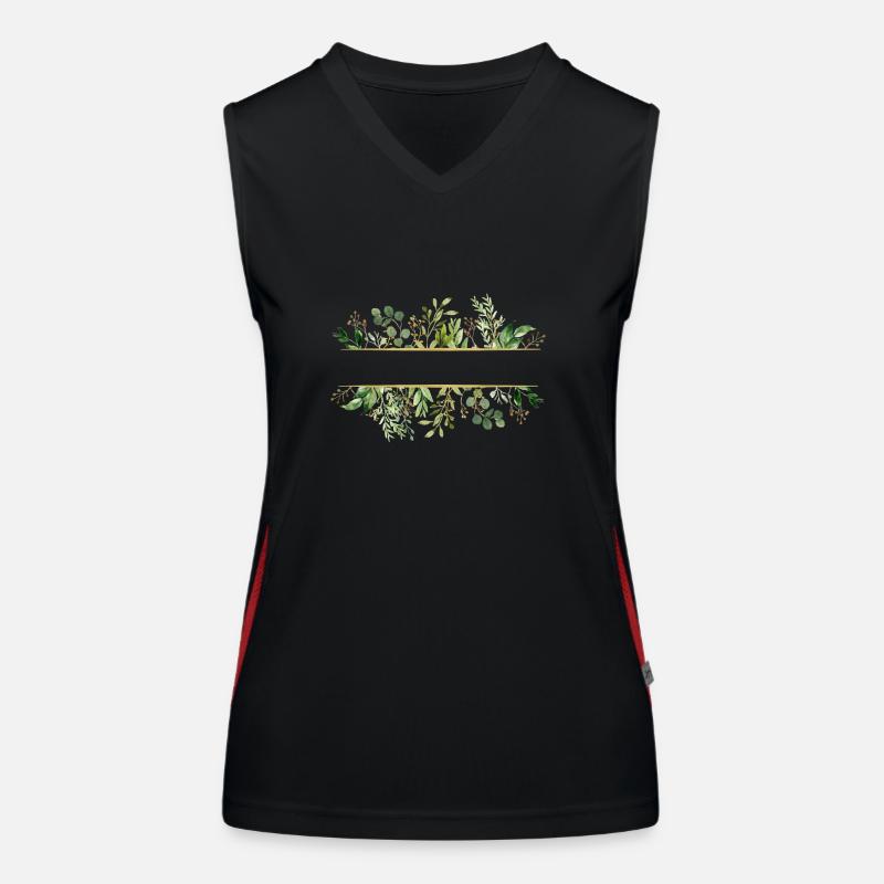 Leaf frame Funktionelles Kontrast-Tank Top für Frauen