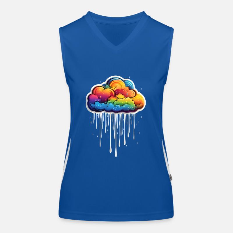 Regenbogen Wolke Funktionelles Kontrast-Tank Top für Frauen