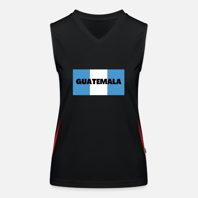 Guatemala dans Les couleurs du drapeau guatémaltèque Débardeur respirant contrasté Femme
