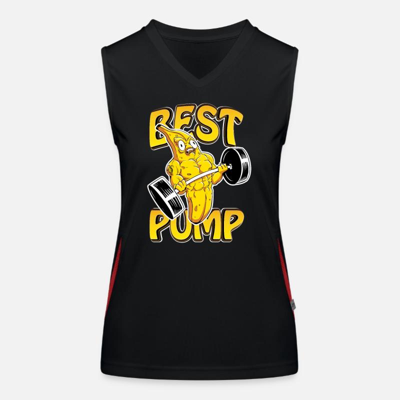 Training Pumps Banana Best Pump Gym Gift Women's Functional Contrast Tank Top