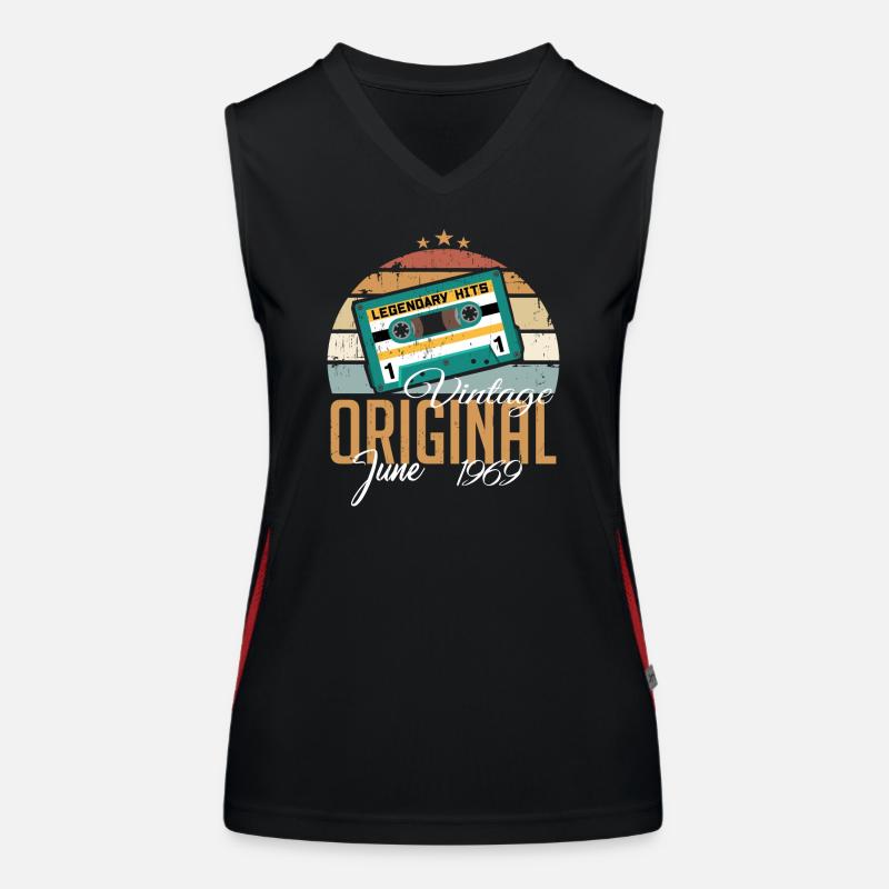 Original June 1969 Born 1969 Retro Women's Functional Contrast Tank Top