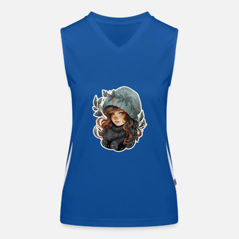Wintermädchen Funktionelles Kontrast-Tank Top für Frauen