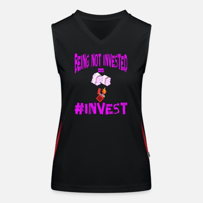 Geld Motivation Profit Gewinn Performance Rendite Funktionelles Kontrast-Tank Top für Frauen