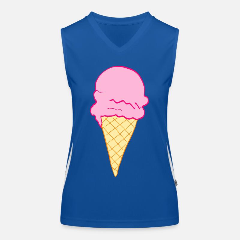 ice creme Funktionelles Kontrast-Tank Top für Frauen