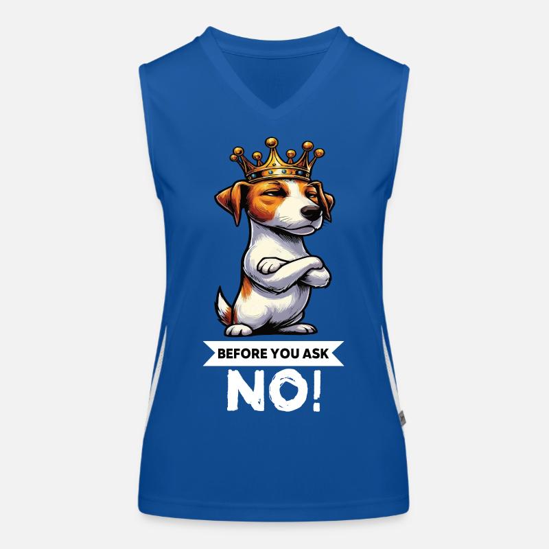 Before You Ask Jack Russel terrier Jack russel dog Funktionelles Kontrast-Tank Top für Frauen