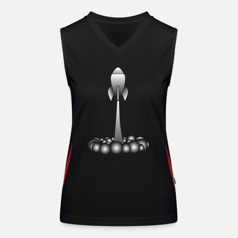 Rakete rocket Funktionelles Kontrast-Tank Top für Frauen