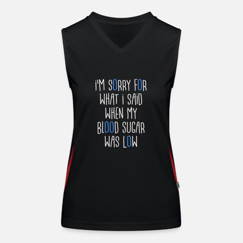 Low Blood Sugar Diabetes Funktionelles Kontrast-Tank Top für Frauen