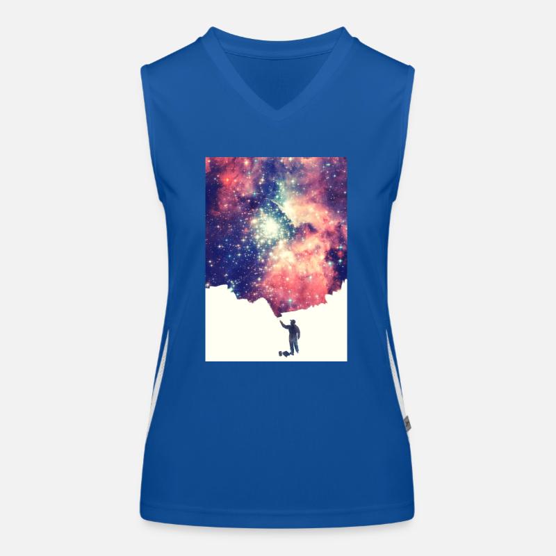 Painting the universe - Mobile Phone Case Women's Functional Contrast Tank Top