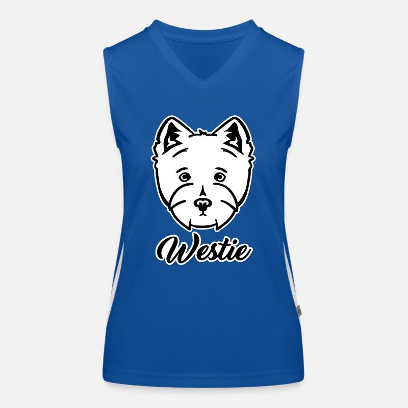 Westie Funktionelles Kontrast-Tank Top für Frauen