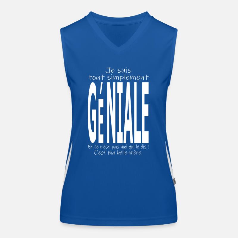 Je suis tout simplement géniale - belle-mère Débardeur respirant contrasté Femme