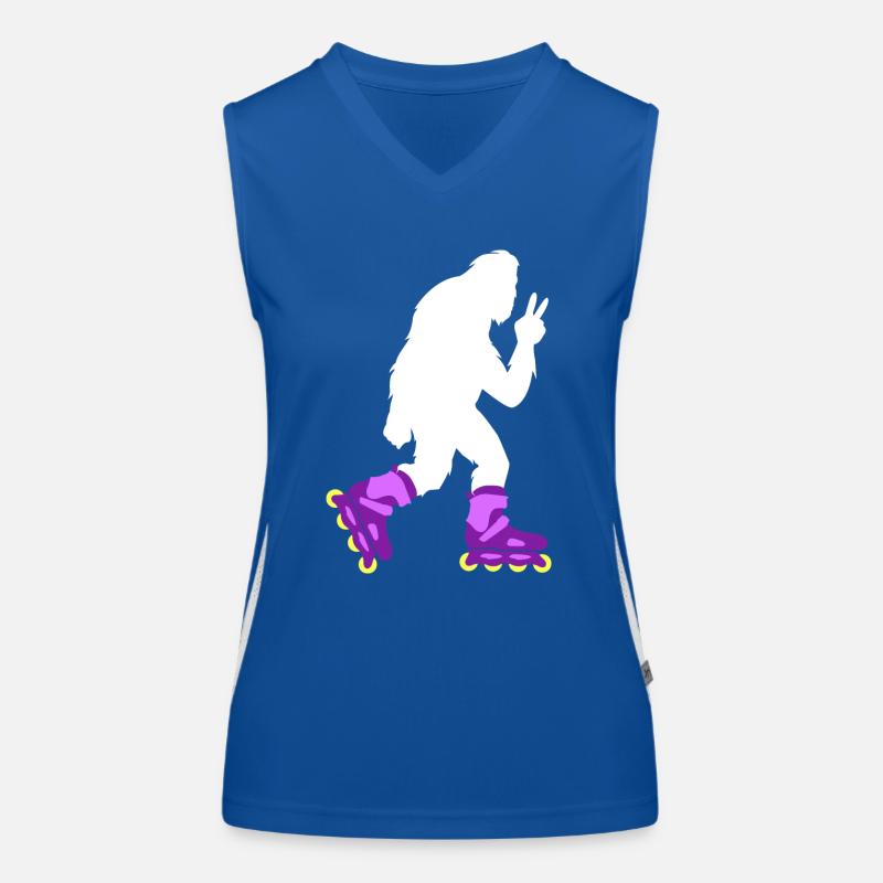 Bigfoot Roller Skating Roller Derby Geschenk Funktionelles Kontrast-Tank Top für Frauen