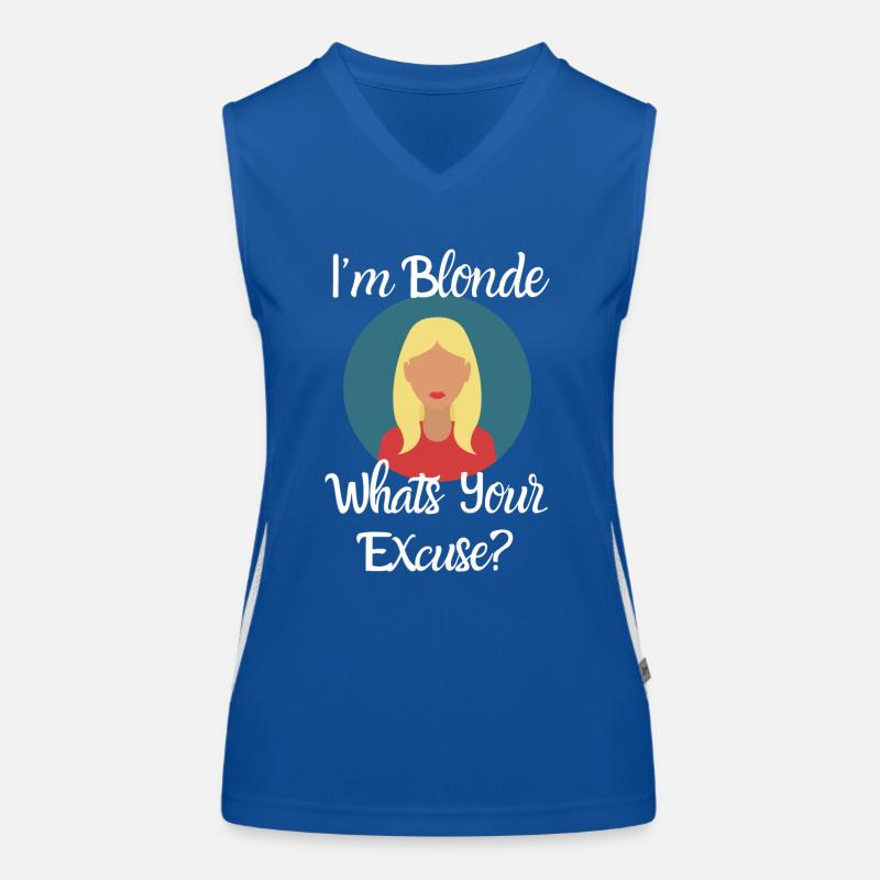 Blondes Haar Funktionelles Kontrast-Tank Top für Frauen