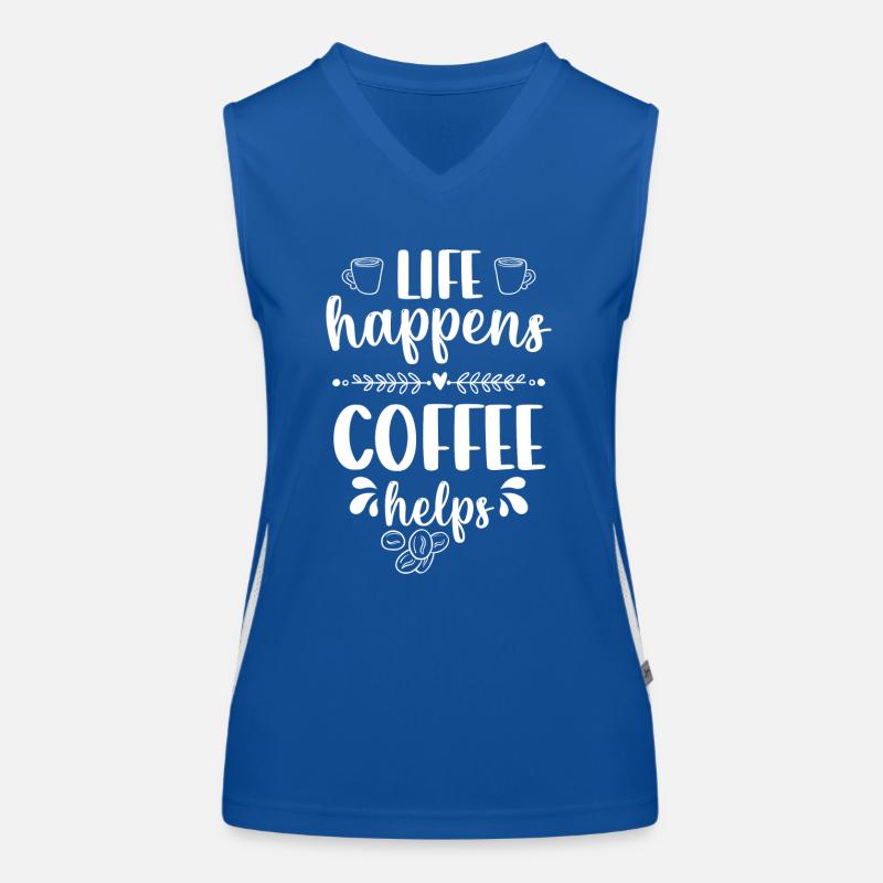 Barista Cafe Bartender Travail Débardeur respirant contrasté Femme