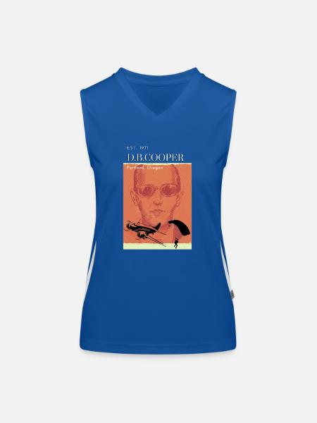 DB Cooper - Women's Functional Contrast Tank Top - royal/white - Front