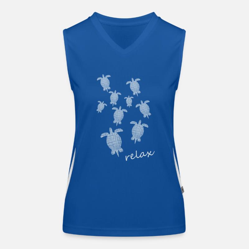 Schildkröte Turtle Funktionelles Kontrast-Tank Top für Frauen