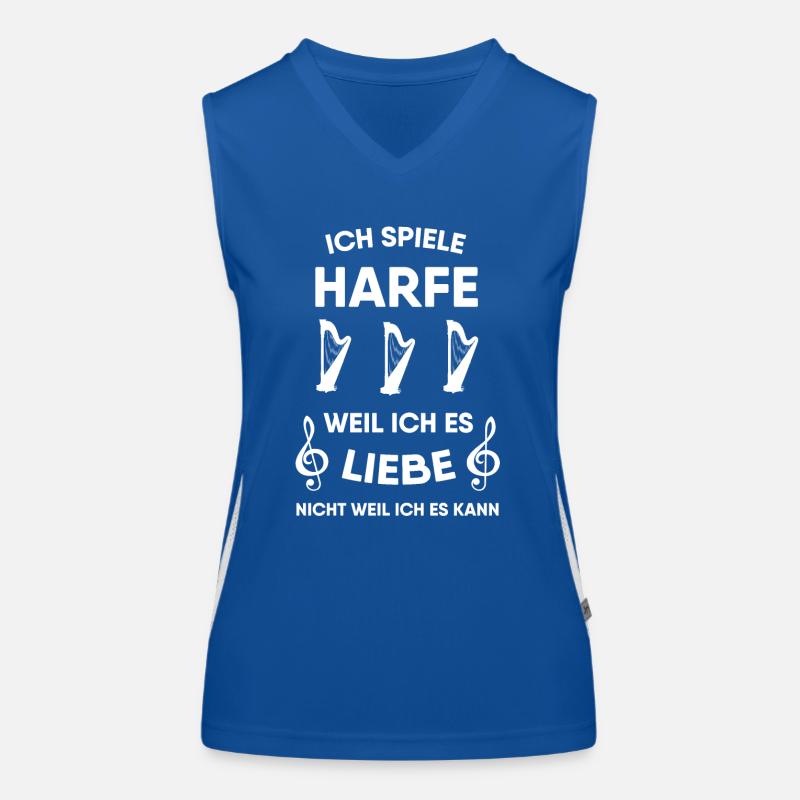 Harfe Funktionelles Kontrast-Tank Top für Frauen