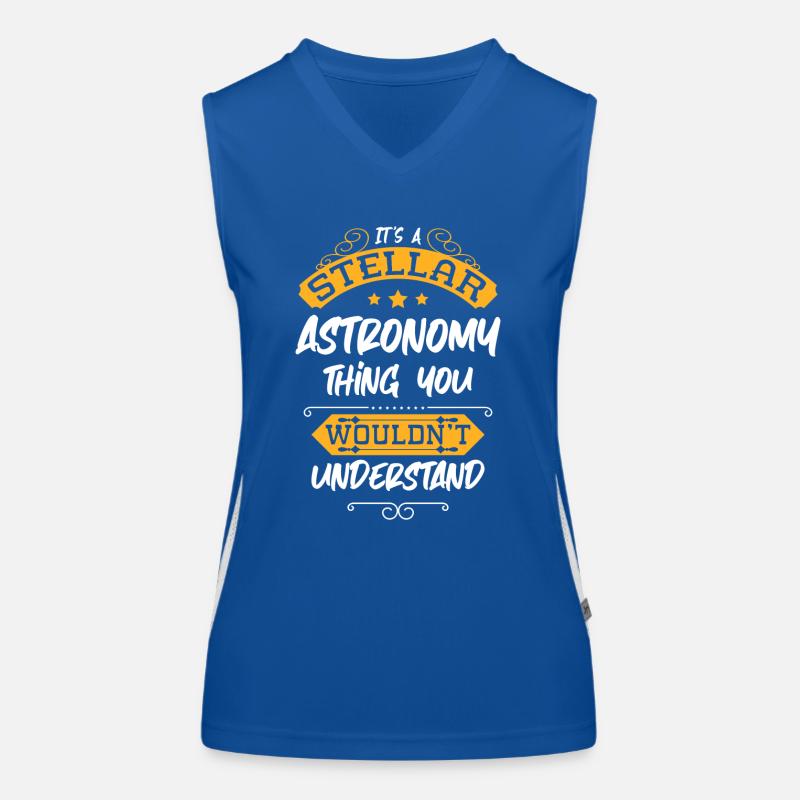 Astronaut Weightless Star Rocket Women's Functional Contrast Tank Top