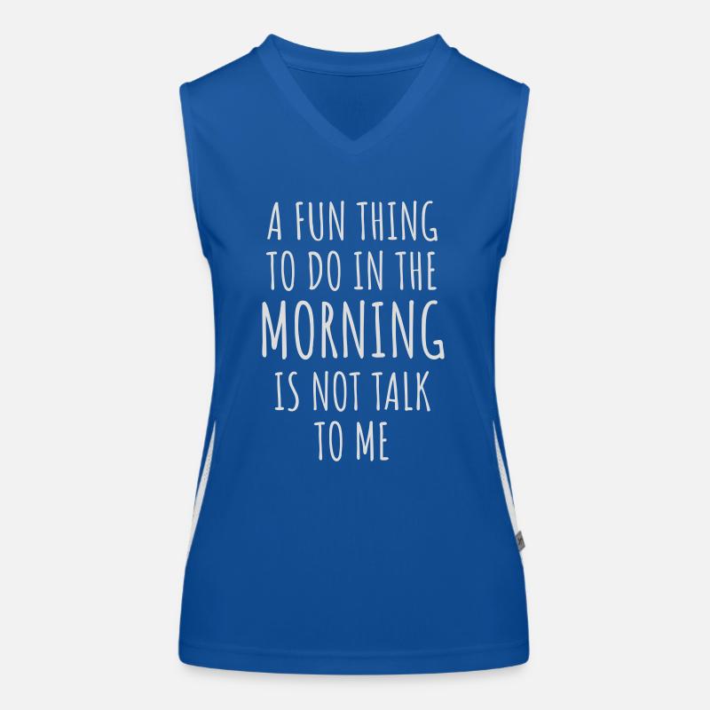 not talk to me Funktionelles Kontrast-Tank Top für Frauen