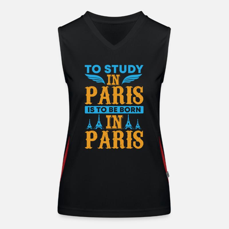ÉTUDIER À PARIS, C’EST NAÎTRE À PARIS Débardeur respirant contrasté Femme