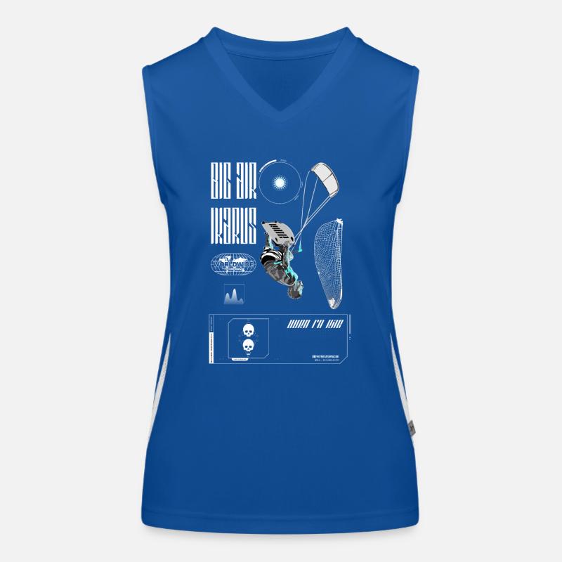 Ikarus Kiteboarding Funktionelles Kontrast-Tank Top für Frauen