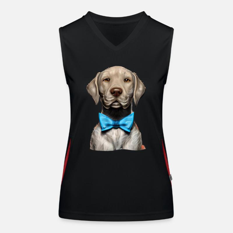 Labrador propriétaire chiot Labrador Retriever Débardeur respirant contrasté Femme