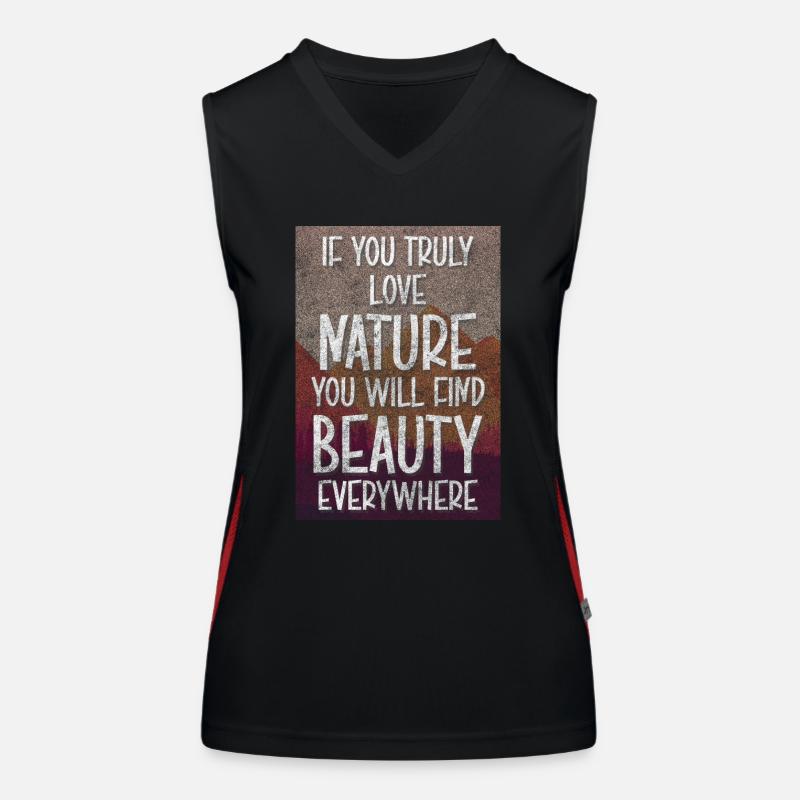 Forest Camping Animals Women's Functional Contrast Tank Top