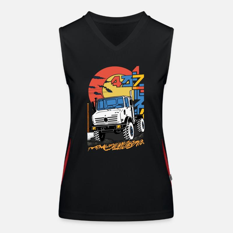 Unimog - Oldtimer - Offroad - Universal Power Implement Women's Functional Contrast Tank Top