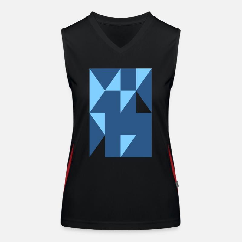 Conception abstraite Débardeur respirant contrasté Femme