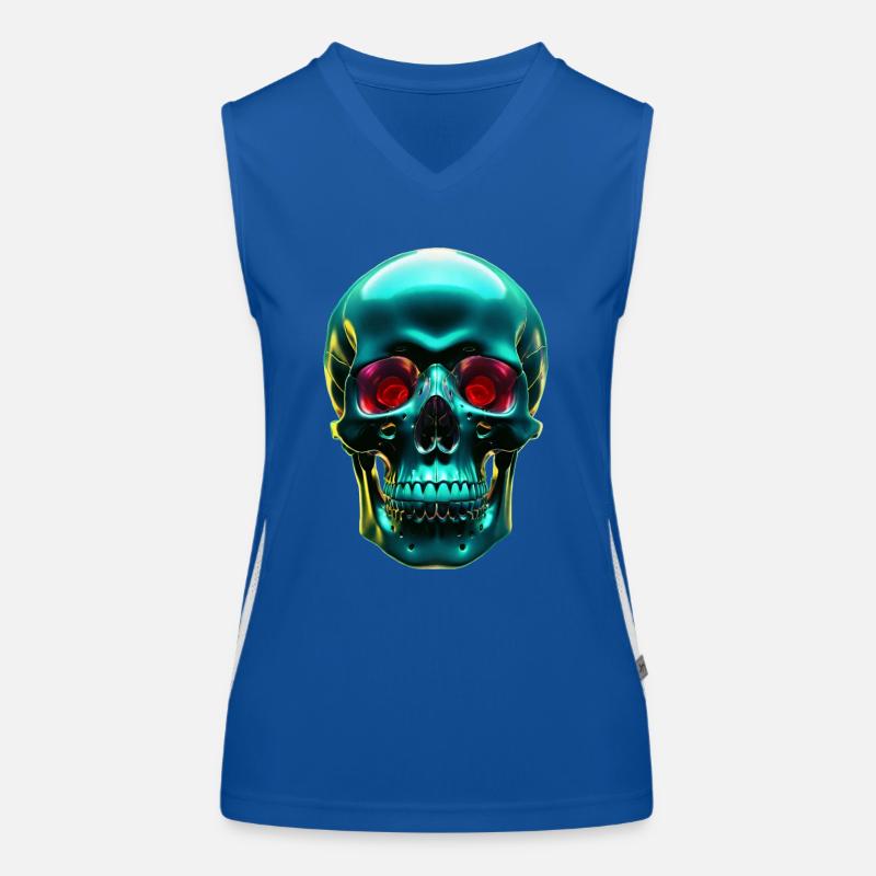 Crâne vert Débardeur respirant contrasté Femme