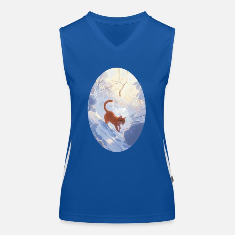 Firestar Firestar Red Cat in Winter Warriors Women's Functional Contrast Tank Top