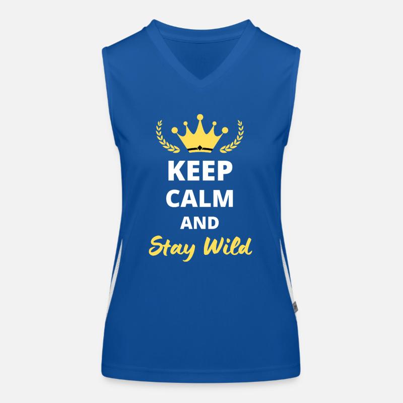 Keep Calm and Stay Wild Débardeur respirant contrasté Femme
