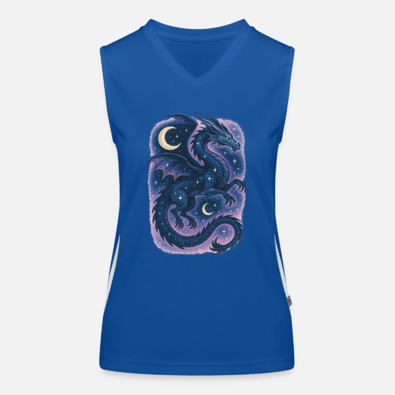 Himmlischer Drache Funktionelles Kontrast-Tank Top für Frauen
