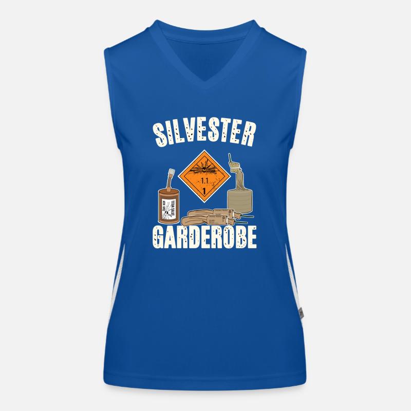Pyro Silvester Garderobe Funktionelles Kontrast-Tank Top für Frauen