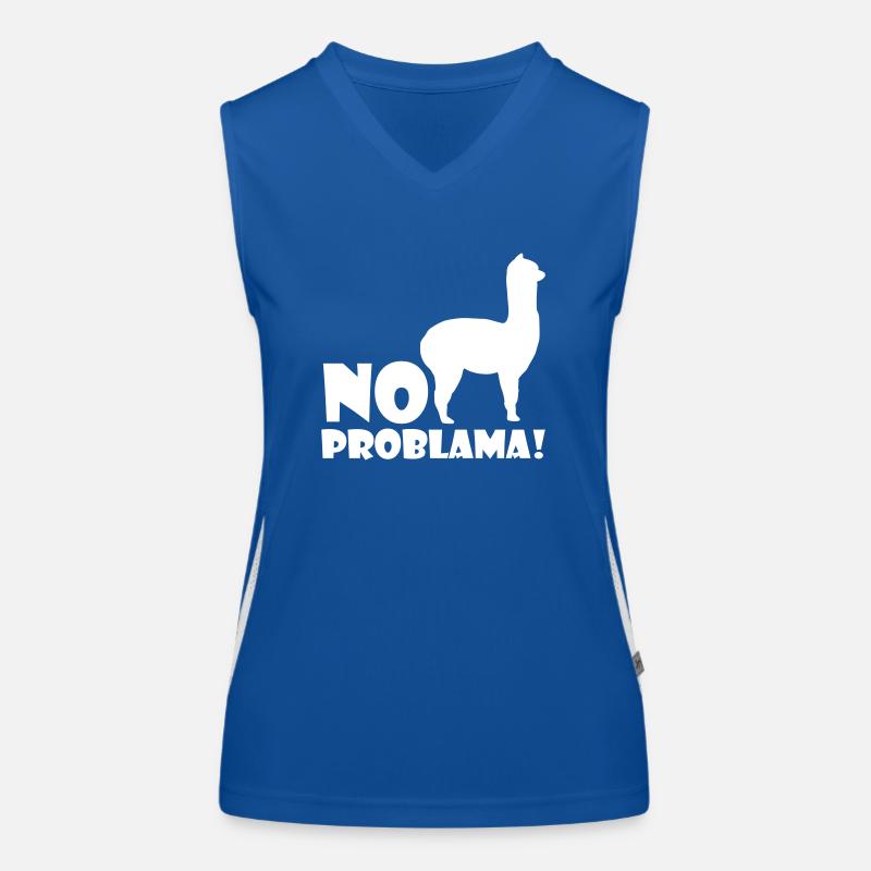Cool Alpaca No Prob Lama Meme Fun disant poison Débardeur respirant contrasté Femme