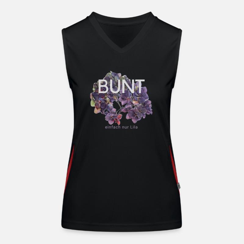 Bunt einfach nur Lila Funktionelles Kontrast-Tank Top für Frauen