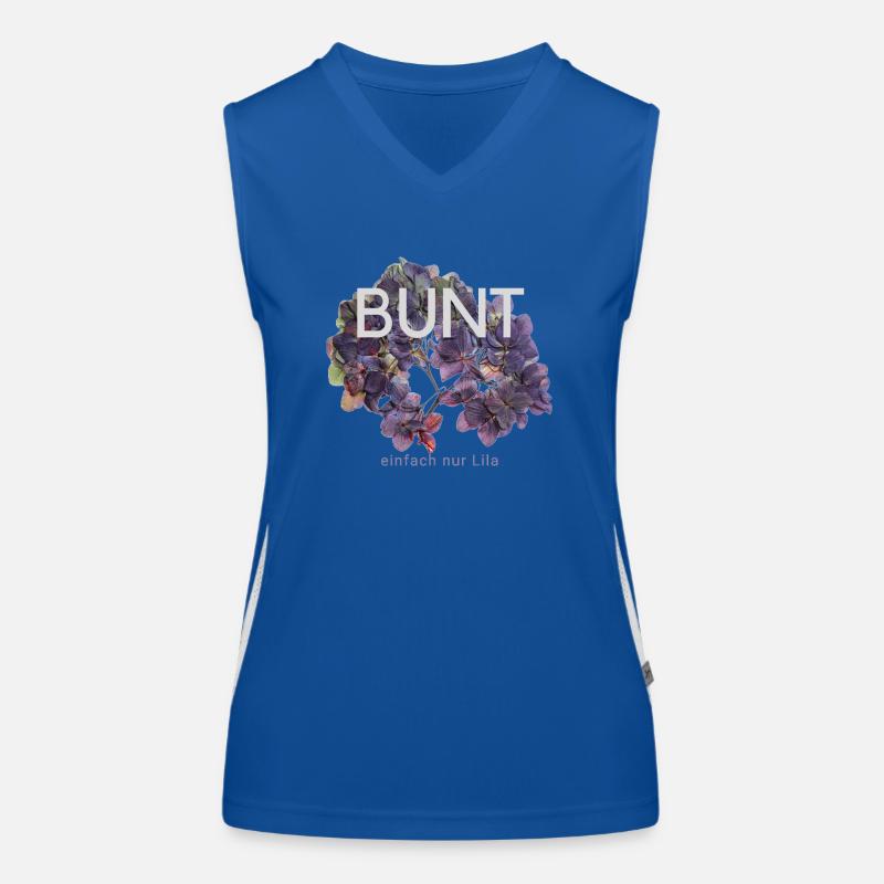 Bunt einfach nur Lila Funktionelles Kontrast-Tank Top für Frauen