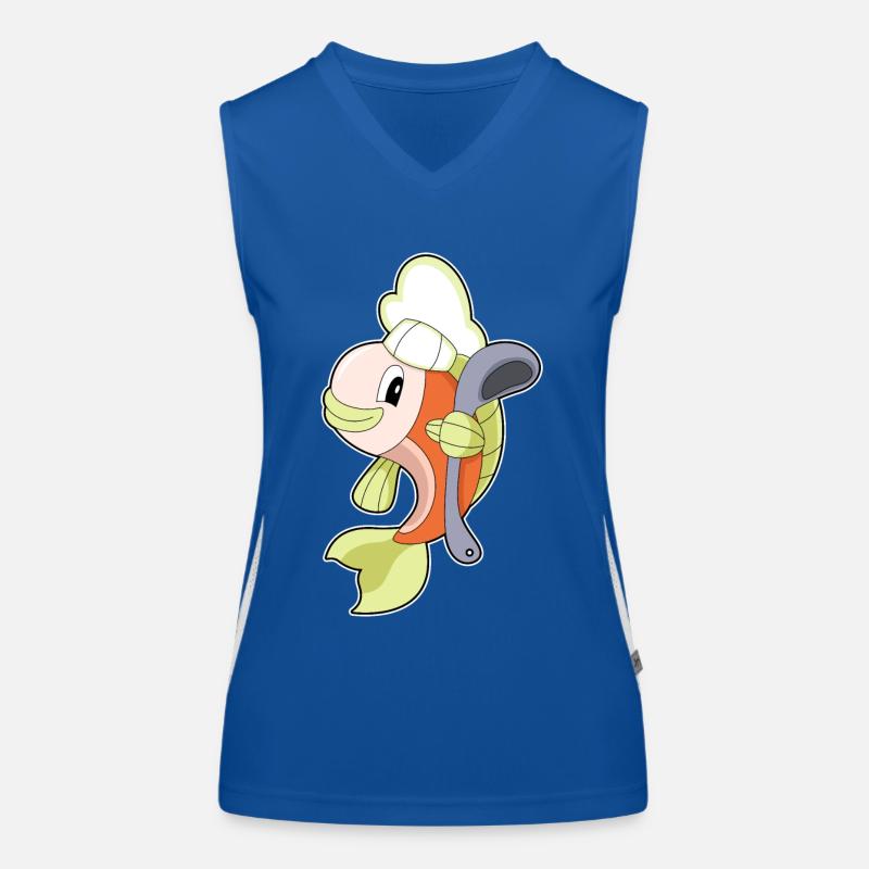 Cuillère de cuisson du poisson Débardeur respirant contrasté Femme