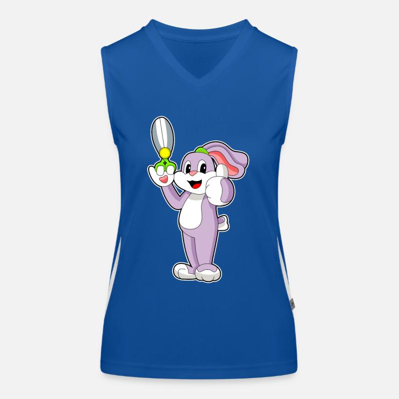 Ciseaux de coiffeur lapin Débardeur respirant contrasté Femme