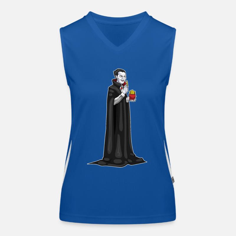 Vampir Halloween Pommes Funktionelles Kontrast-Tank Top für Frauen