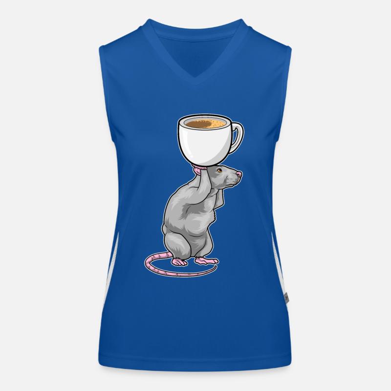 Maus Kaffee Tasse Funktionelles Kontrast-Tank Top für Frauen