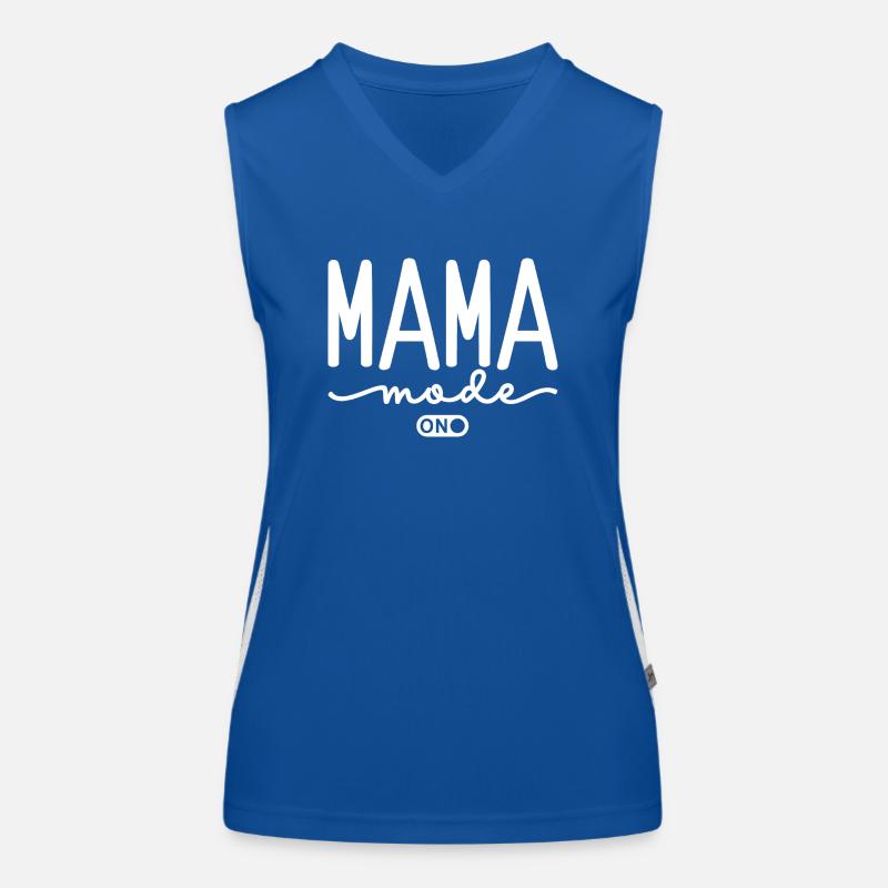 Mama Mode On Funktionelles Kontrast-Tank Top für Frauen