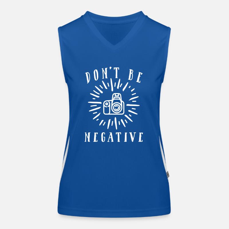 Don't Be Negative Funktionelles Kontrast-Tank Top für Frauen