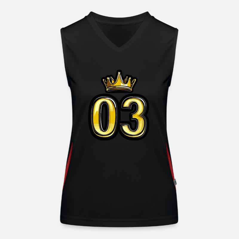 3 Number Crown Women's Functional Contrast Tank Top