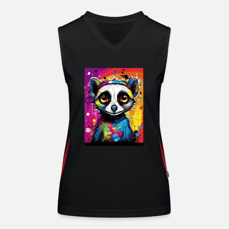 [MB] Verliebtes Erdmännchen: Farbenfrohe Zuneigung Funktionelles Kontrast-Tank Top für Frauen
