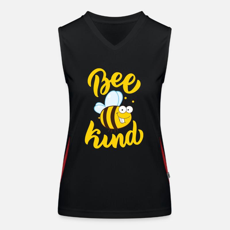 Funny Bee Saying Bee Child Women's Functional Contrast Tank Top