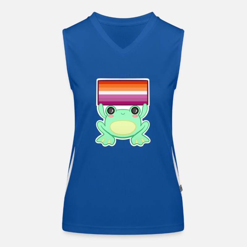 Froggy Lesbe Funktionelles Kontrast-Tank Top für Frauen