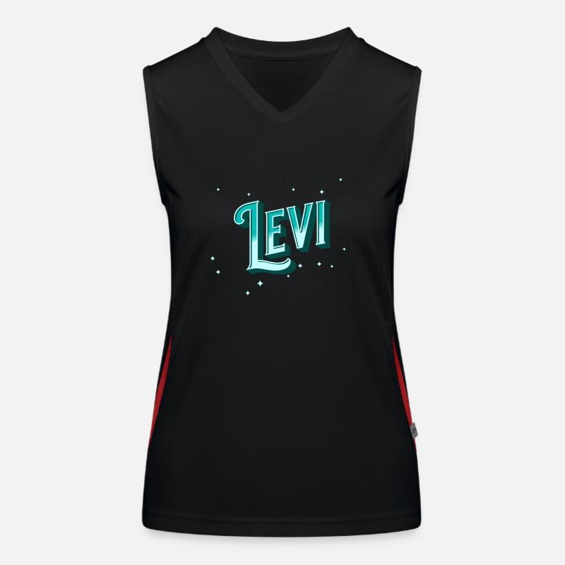 Levi names personalized Women's Functional Contrast Tank Top
