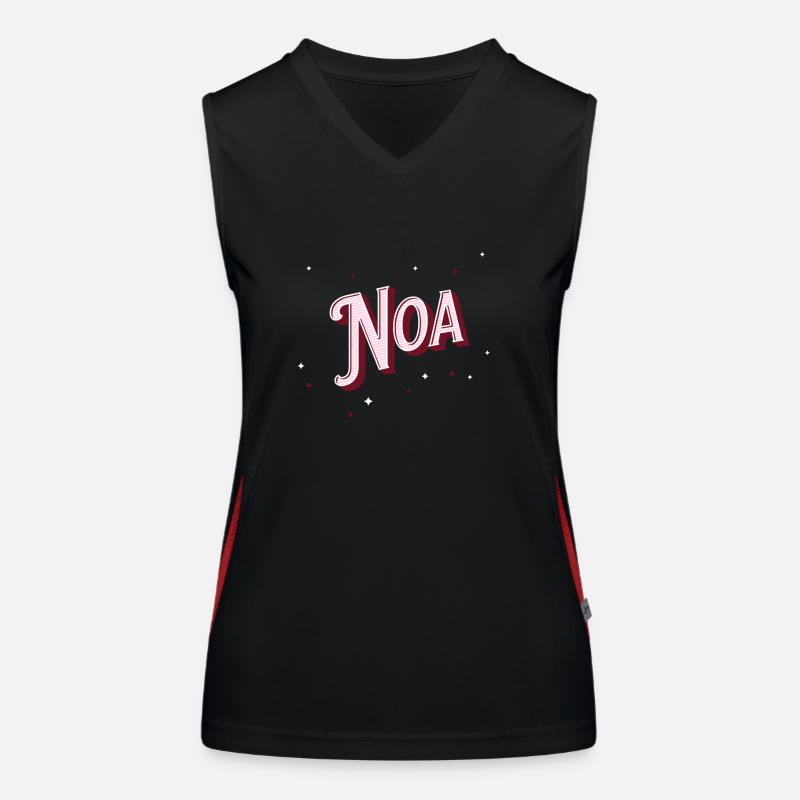 Noa name personalized Women's Functional Contrast Tank Top